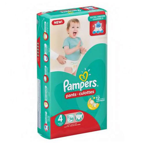 PAMPERS PANTS JUMBO PACK SIZE 4 (9-14KG)  56 PANTS  