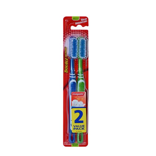 COLGATE TOOTH BRUSH DOUBLE ACTION MEDIUM VALUE PACK 