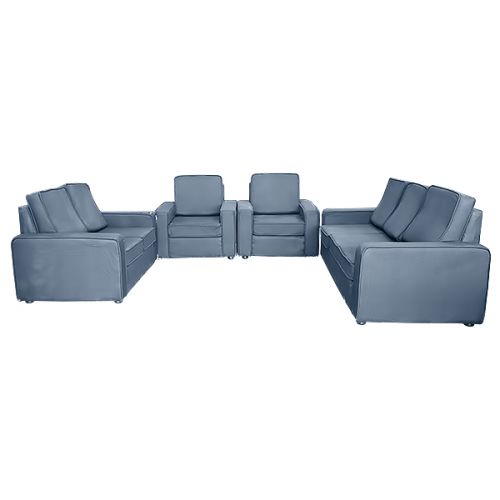 SOFA 3+2+1+1 GN 7 SEATER GREY