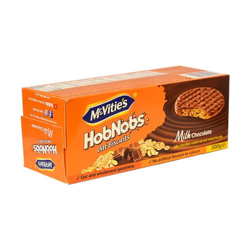 MCVITIES MILK CHOCO HOBNOBS BISCUIT 300G  