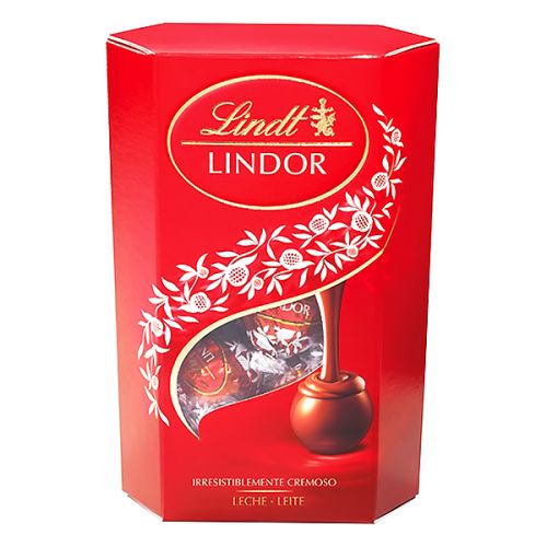 LINDT MILK LINDOR CORNET CHOCOLATES 200G 