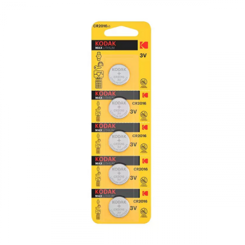 KODAK LITHIUM BATTERY KCR 2016-5PK 30411555