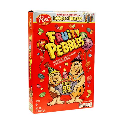 POST FRUITY PEBBLES CEREAL 11OZ