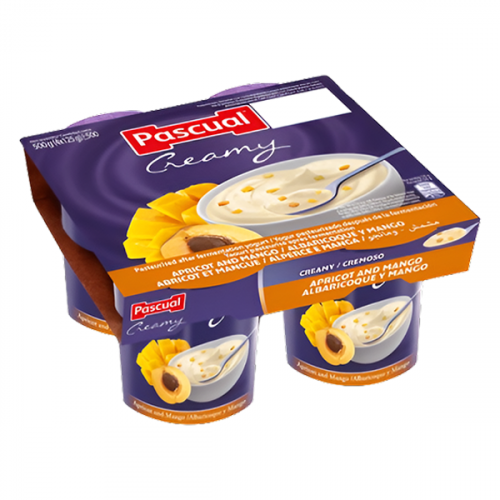 PASCUAL YOGHURT APRICOT & MANGO 125G X 4