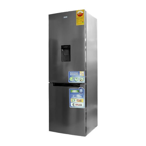 NASCO FRIDGE DOUBLE DOOR COMBI 309L DISPENSER SILVER 