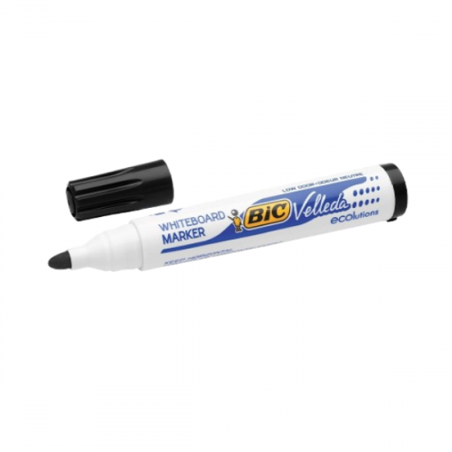 BIC MARKER VELEDA 1751 X 12 BLACK (BULLET)