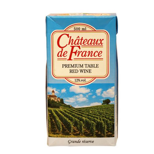 CHATEAUX DE FRANCE RED WINE 12% 500ML