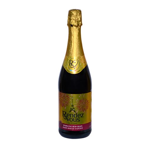 RENDEZ VOUS NON-ALCOHOLIC SPARKLING WINE RED GRAPE 750ML