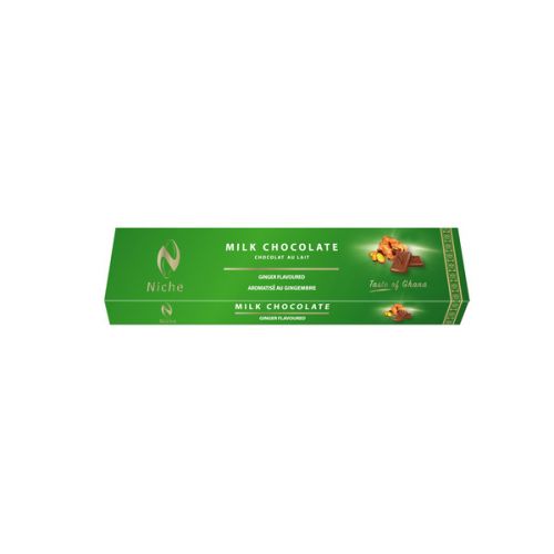 NICHE MILK GINGER FLAVOURED CHOCOLATE  62.5G
