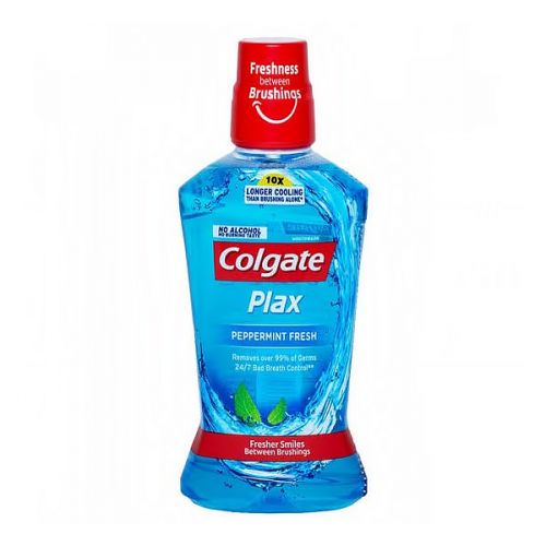 COLGATE MOUTH WASH PLAX PEPPERMINT 500ML 