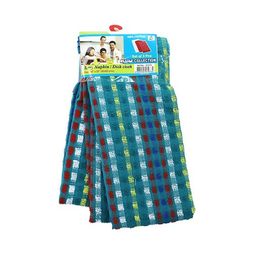 KITCHEN TOWEL/TERRY NAPKIN 3 PIECES SET (16" X 24") DC 636