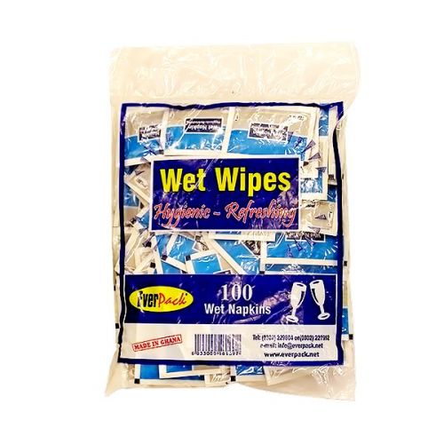 EVERPACK WET NAPKINS (100 PIECES)