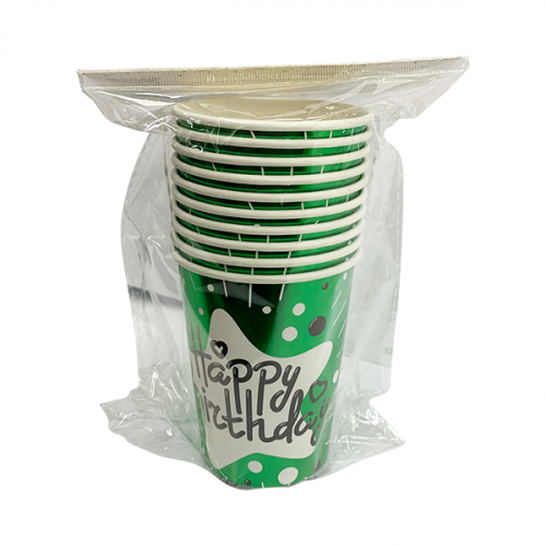 BIRTHDAY PAPER CUP 10PCS MIX COLOR