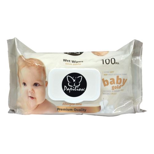 PAPILION BABY WET TOWEL 100 SHEETS 