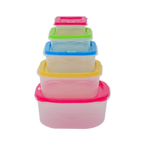 CONTAINER EXCO STORAGE BOXES PLASTIC 5 PIECES SET