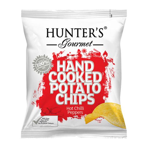 HUNTER'S POTATO CHIPS HOT CHILLI PEPPERS 40G