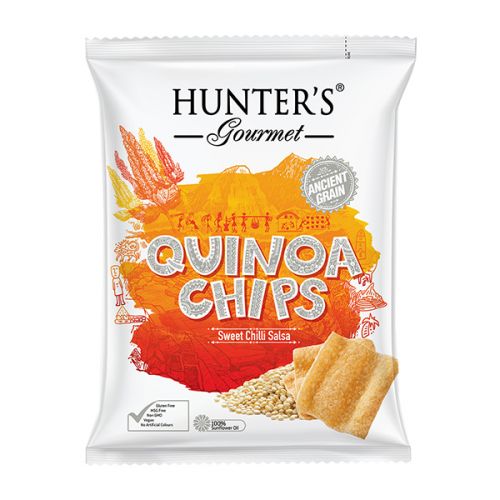 HUNTER'S QUINOA CHIPS SWEET CHILLI SALSA 28G  