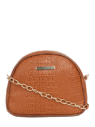 LADIES HANDBAG CROCO TAN BMWSL0089CT