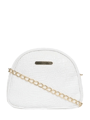 LADIES HANDBAG CROCO WHITE BMWSL0089CW