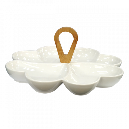 SERVING PLATE FLOWER SHAPE