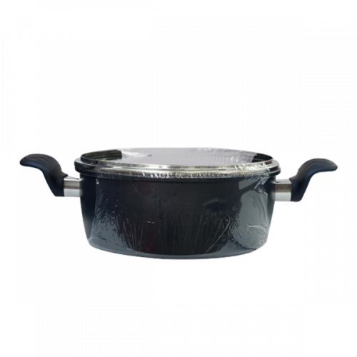 COOKING POT WITH LID STEEL 1MM (24 X 10)CM BDCS-010