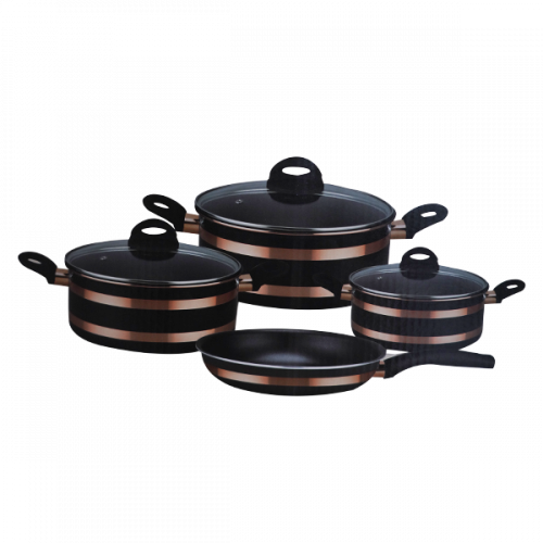 COOKWARE SET 7PCS WITH LID 24/26/28/26 FRYPAN MK-6206