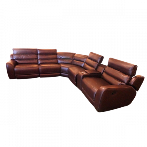 CORNER SOFA SET BROWN 19052-BROWN