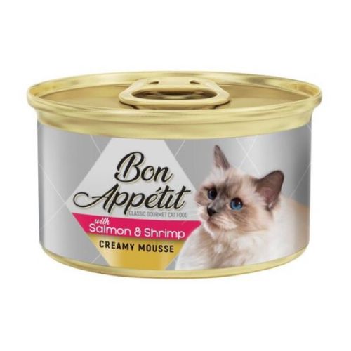 BON APPETIT CREAMY MOUSSE WITH SALMON & SHRIMP 85G 