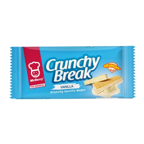 MCBERRY CRUNCHY BREAK VANILLA WAFER 17G