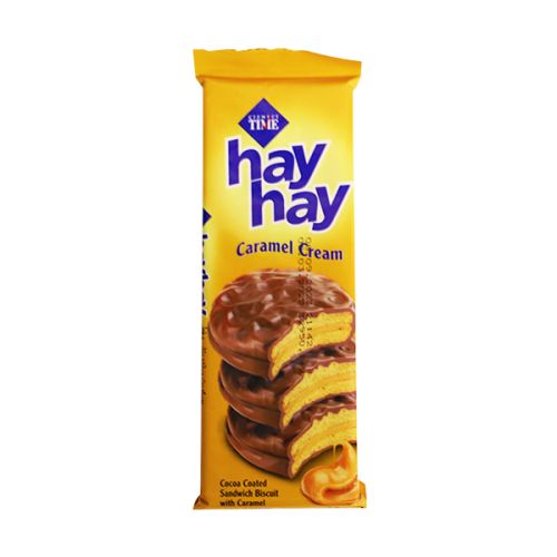 HAYHAY COCOA COATED BISCUIT WITH CARAMEL CREAM 30G