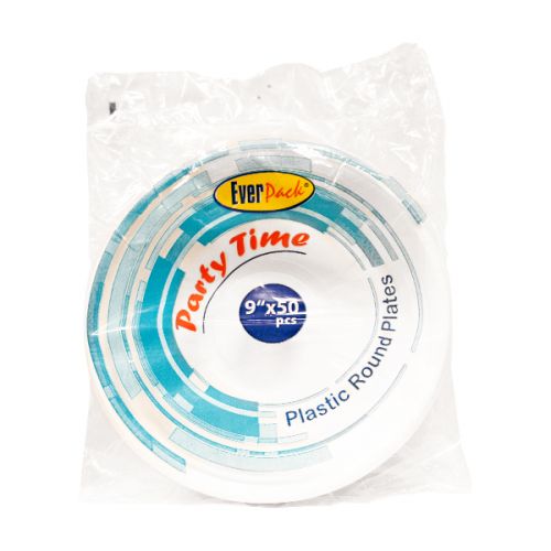 EVP DISPOSABLE 2 LAYER PLATES 50 PCS