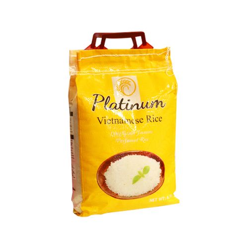 PLATINUM JASMINE VIETNAMESE RICE 4.5KG (BUY 1 FULL BAG(5 PIECES) FOR GH¢475 PER BAG, BUY 20 BAGS OR MORE @ GH¢470 PER BAG)