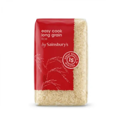 SAINSBURY'S EASY COOK WHITE RICE 1KG