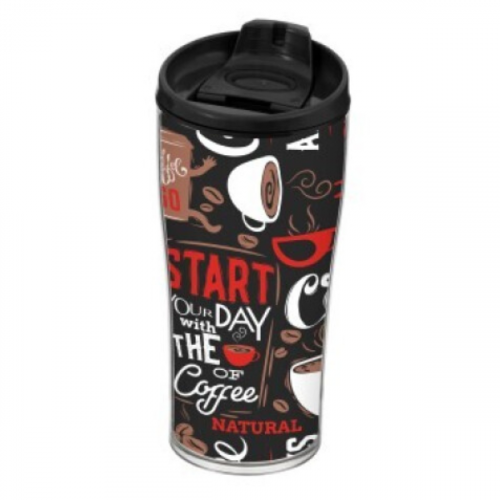 HEREVIN COFFEE MUG INSULATED 440ML PLASTIC 161483-025