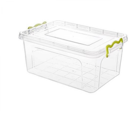 STORAGE BOX WITH LOCK WHITE 1.5L PLASTIC 644-00