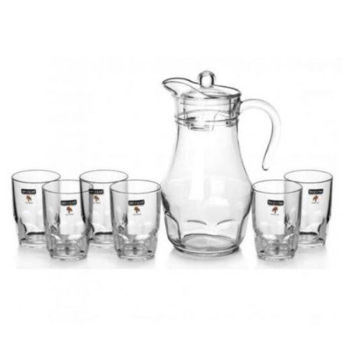 LUMINARC ARCOPAL JUG + GLASS DRINK SET 7PCS L4987