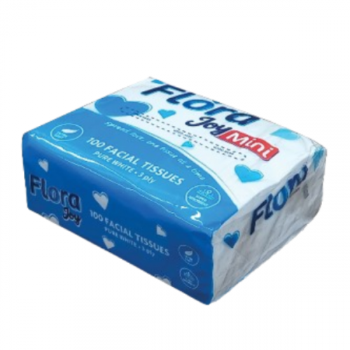 FLORA JOY MINI FACIAL TISSUE 3PLY 100-SHEETS