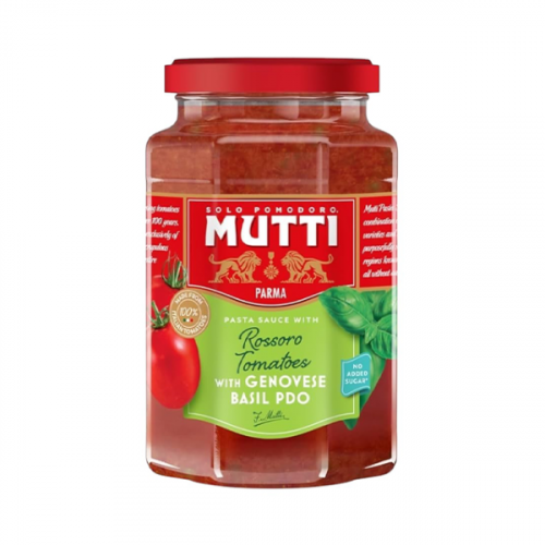 MUTTI ROSSORO TOMATOES & GENOVESE BASIL 400G