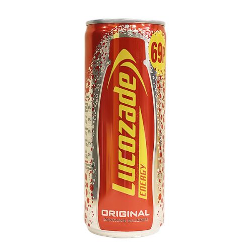 LUCOZADE ENERGY DRINK ORIGINAL CAN 250ML