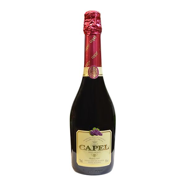 CAPEL RED GRAPE NON ALCOHOLIC SPARKLING WINE 750ML