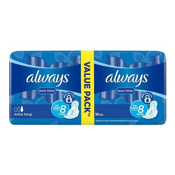 ALWAYS SANITARY PAD MAXI THICK 14 PADS