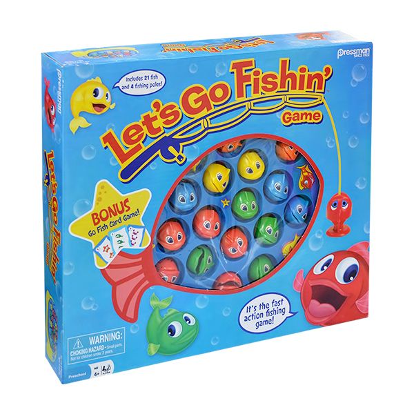 LET'S GO FISHIN' WITH BONUS GO FISH CARD GAME PRE-0058-06C