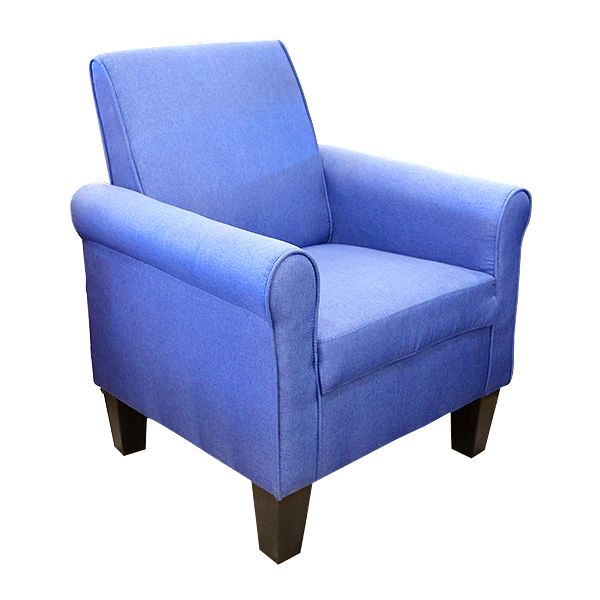 ACCENT CHAIR WITH LEGS BLUE