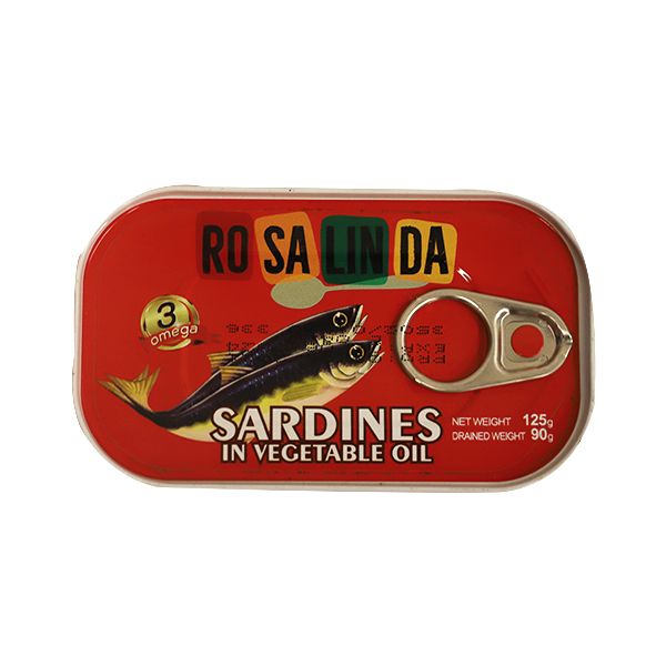 ROSALINDA SARDINE IN VEGETABLE OIL 125G