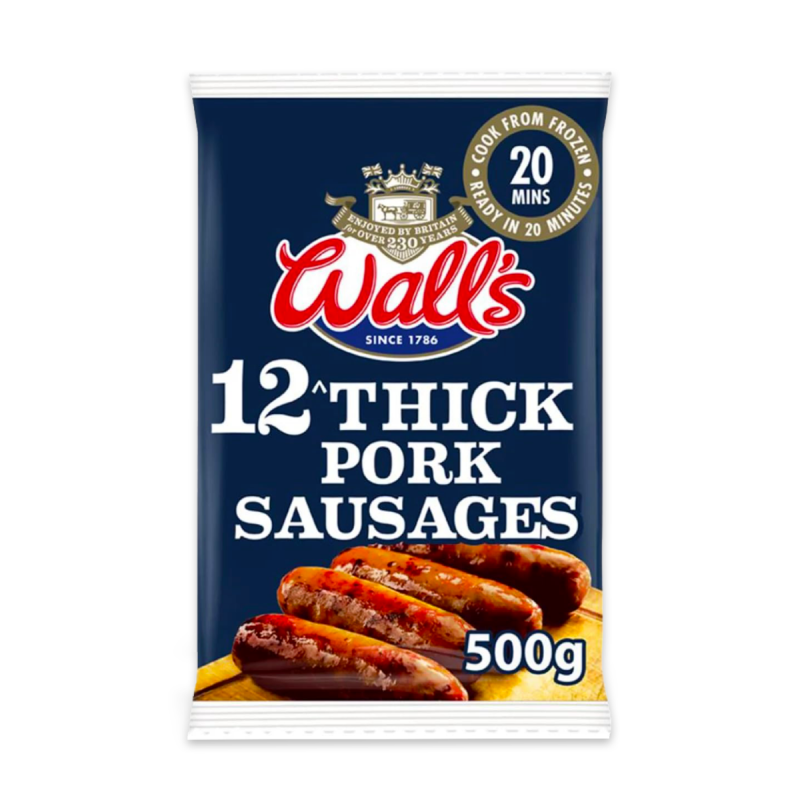 WALLS SAUSAGES 500G