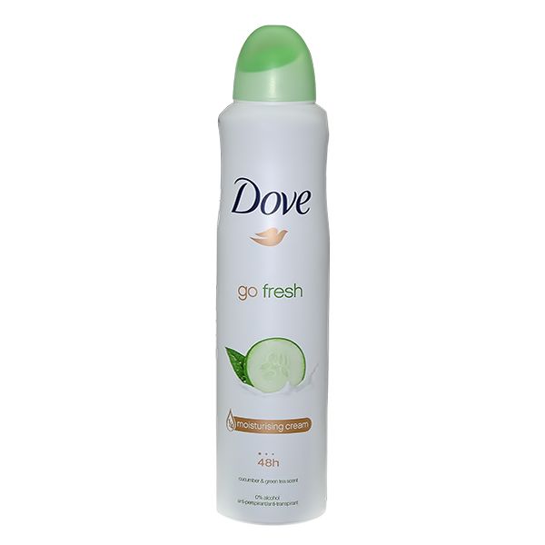 DOVE WOMEN GO FRESH CUCUMBER SPRAY 250ML